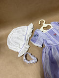 American Girl Felicity's Traveling Gown With Choker And Cap (A4)