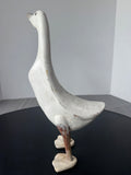 Primitive Vintage Wooden Standing Goose