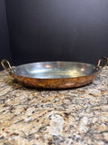 Williams Sonoma 10” Copper (Tin Lined) Oval Gratin Pan