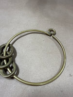 Brass Skeleton Keys On Ring — 3 Keys