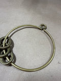 Brass Skeleton Keys On Ring — 3 Keys