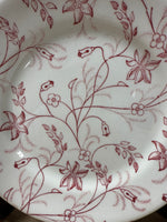 Pink Floral Wellsville Desert Plate