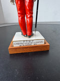 Chevau Leger Lanciers Van Gerdinge Sitzendorf Porcelain French Soldier with Wooden Base & Box