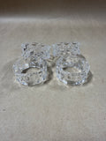 Fostoria Crystal Napkin Rings - Set Of 4