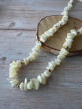 Mother of Pearl Vintage Chip Bead Necklace