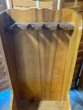 Wooden Gun Rack with Drawer