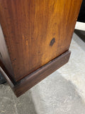 Antique Cabinet with Glass Front Doors, with Key