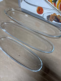 Glass Oval Platters (3) In Box