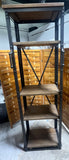 Industrial Metal/Wood Shelf