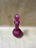Avon Skin So Soft Grapes Purple Glass Decanter (A)