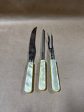 3 Piece Pearl Style Handles Serving Utensils