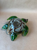 Murano Style Glass Sea Turtle Paper Weight