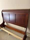 Queen Sleigh Bed with Classic Curved Headboard by Cresent Fine Furniture***HEAVY ITEM***READ DETAILS ON PICK UP POLICY***