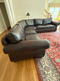 Leather Sectional Sofa by Broyhill - see photos***HEAVY ITEM***READ DETAILS ON PICK UP POLICY***