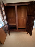 Carved Wood Cabinet with Adjustable Shelves***HEAVY ITEM***READ DETAILS ON PICK UP POLICY***