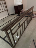Gold Tone Metal King Bed