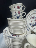 (A) 75-Piece Wedgwood Williamsburg Potpourri China Set