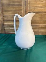 Large White Ironstone Pitcher