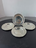 4-Piece Stieff Engraved Sterling Silver Bread & Butter Plates