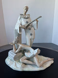 Lladro Pensive Pierrot & Ballerina Large Porcelain Figurine AS IS (READ DESCRIPTION CAREFULLY)