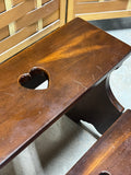 Bed Steps with Heart Cut Out