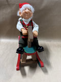 ZIMs The Elves Themselves Elf With Rocking Horse (C)