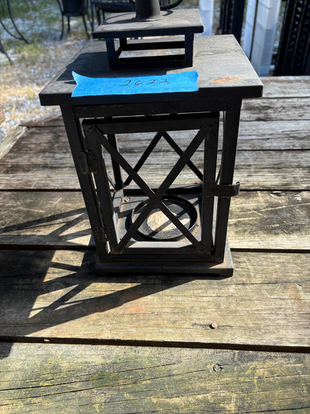 Black Metal Candle Lantern