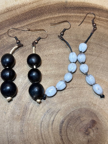 Hawaiian Style Earrings (2 PR)