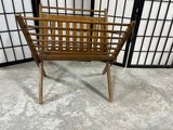 Vintage Mid Century Modern Style Folding Magazine Rack
