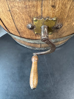 Hand Crank Vintage Wooden Butter Churn Barrel