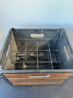 Dennery’s Dairies Heavyweight Vintage Metal & Wooden Dairy Crate