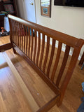 Lexington Queen Sleigh Bed with Rails and Slats