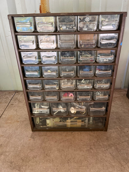 Garage Storage Drawers with Items, B