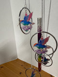Laser Cut Humming Bird Wind Chime