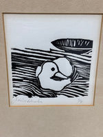 Linocut Prints Of Ducks; Signed & Numbered