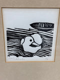 Linocut Prints Of Ducks; Signed & Numbered