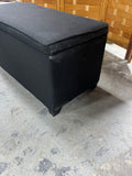 Target Corp. Black Upholstered Storage Ottoman