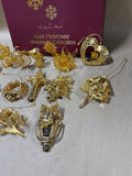 The Danbury Mint Gold Christmas Collection In Box - 2006 (E)
