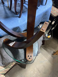 Glass Top Side Tables with Bentwood Bases, (2)