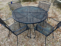 Metal Patio Table with (4) Chairs