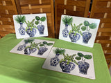Jill Meyer Cala Home "Blue Delft Vases" Placemats, Set of 4
