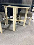 Glass Top Table with (2) Chairs