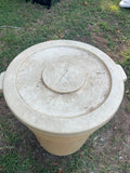 Rubbermaid Brute Plastic Trash Can with Lid, 32"H