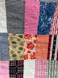Hand Made Patchwork Floral Reversible Quilt (A)