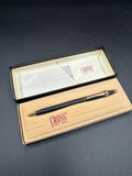 (A) Black And Gold Matte Cross Pen With Case WORKS