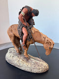 Daniel Monfort Signed 1982 End of the Trail Sculpture