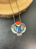 Egyptian Vintage Revival Winged Scarab Necklace