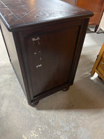 Dark Wood Tone Night Stand/End Table with (3) Drawers***READ DESCRIPTION***AS IS
