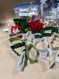 Cookie Cutter Lot With Christmas Sifter