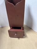 Primitive Wooden Pipe Box With Drawer